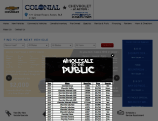 buycolonialchevrolet.com screenshot