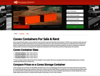 buyconexcontainers.com screenshot