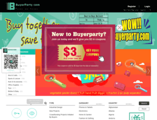 buyerparty.com screenshot