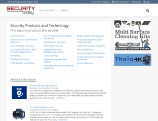 buyersguide.security-today.com screenshot