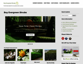 buyevergreenshrubs.com screenshot