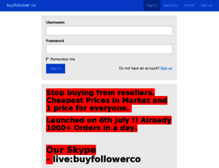 buyfollower.co screenshot