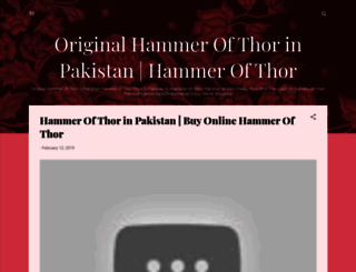 buyhammer-of-thor-in-pakistan.blogspot.com screenshot