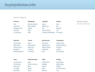 buyinpakistan.info screenshot