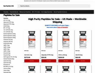 buypeptides.us.com screenshot