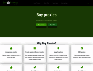 buyproxies.org screenshot