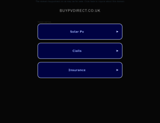 buypvdirect.co.uk screenshot