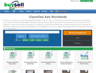 buysellclassifiedads.com screenshot