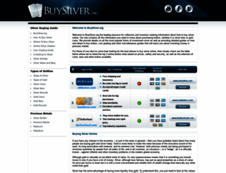 buysilver.org screenshot