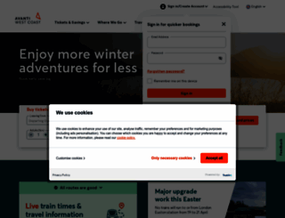 buytickets.avantiwestcoast.co.uk screenshot