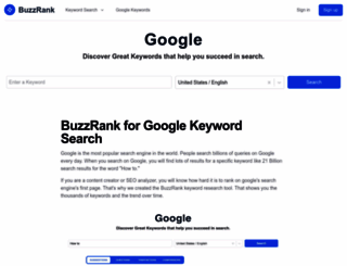 buzzrank.com screenshot