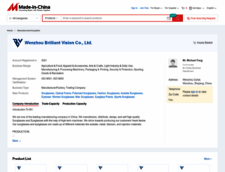 bvsunglasses.en.made-in-china.com screenshot