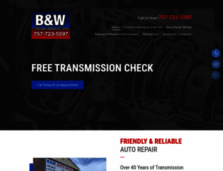 bwtransmissions.com screenshot