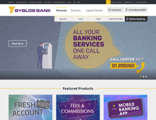 byblosbank.com.lb screenshot