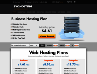 byohosting.com screenshot