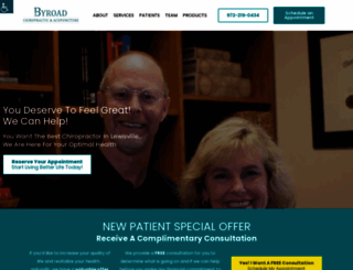 byroadchiropractic.com screenshot