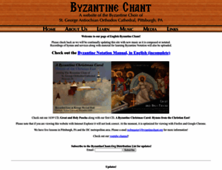 byzantinechant.org screenshot