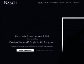 bzachclothier.com screenshot