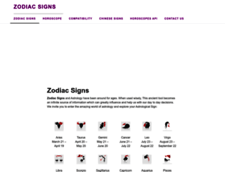 bzodiac.com screenshot
