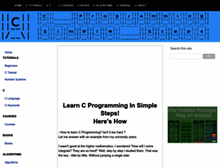 c-programming-simple-steps.com screenshot