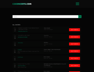 c3concerts.com screenshot