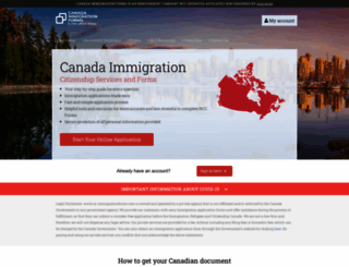 ca-immigrationforms.com screenshot