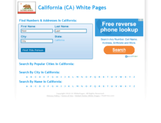ca-white-pages.com screenshot