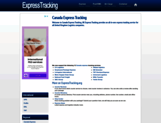ca.expresstracking.org screenshot