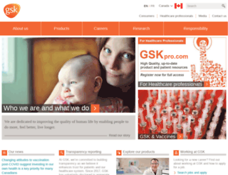 ca.gsk.com screenshot