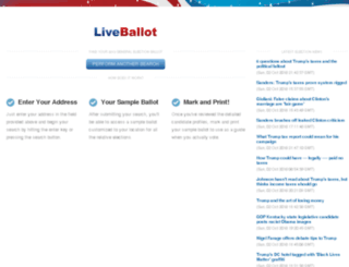 ca.liveballot.com screenshot