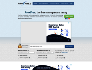 ca.proxfree.com screenshot