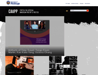caapp.pitt.edu screenshot