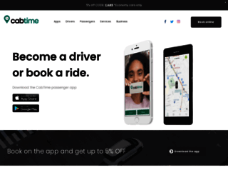cab-time.co.uk screenshot