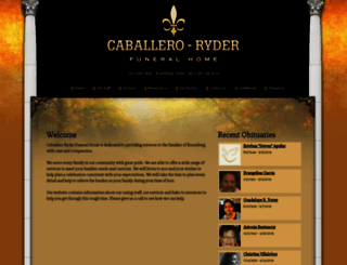 caballero-ryderfuneralhome.com screenshot