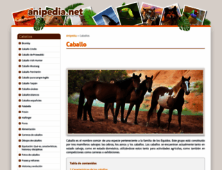 caballos.anipedia.net screenshot