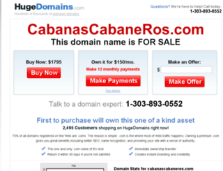 cabanascabaneros.com screenshot