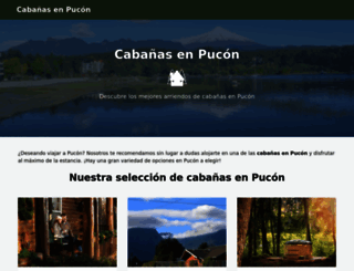 cabanasenpucon.com screenshot