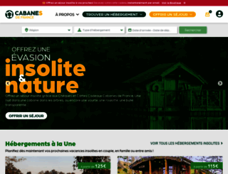 cabanes-de-france.com screenshot