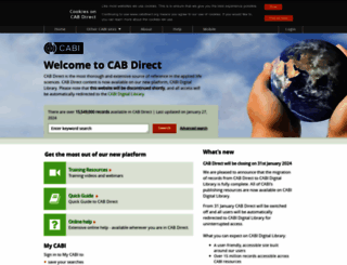 cabdirect.org screenshot