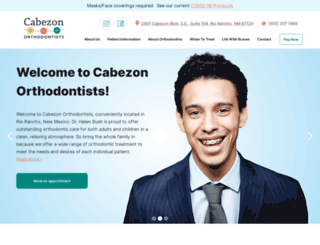 cabezonorthodontists.com screenshot