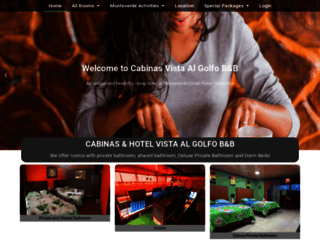 cabinasvistaalgolfo.com screenshot