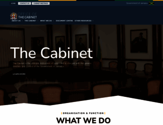 cabinet.gov.jm screenshot