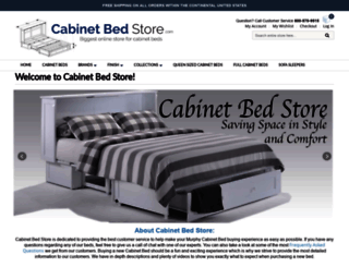 cabinetbedstore.com screenshot