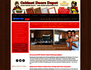 cabinetdoorsdepot.com screenshot