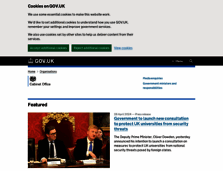 cabinetoffice.gov.uk screenshot
