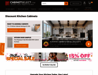 cabinetselect.com screenshot