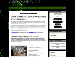 cabininasheville.com screenshot