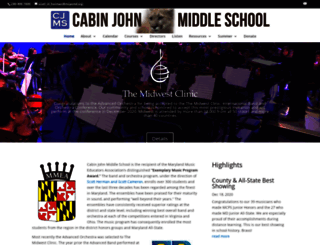 cabinjohnmusic.org screenshot
