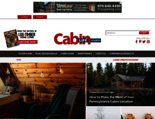 cabinlivingmag.com screenshot