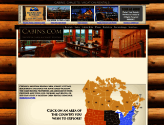 cabins.com screenshot